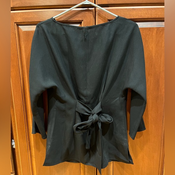 Club Monaco Fitted Blouse, black, size S - Picture 2 of 7